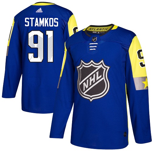 Adidas Tampa Bay Lightning #91 Steven Stamkos Royal 2018 All-Star Atlantic Division Authentic Stitched Youth NHL Jersey